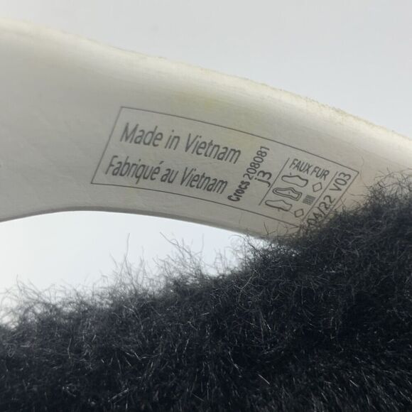 Crocs Faux Fur Lined Clog Spray Multicolored Tie Dye 208081 Slip On Kid Junior 3 - Picture 8 of 12